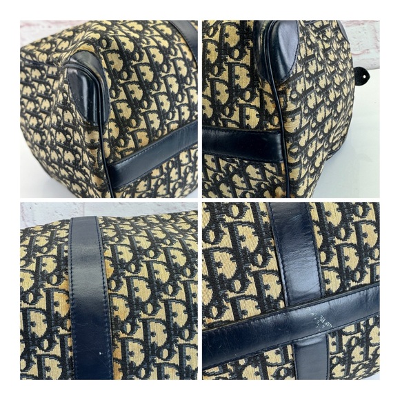 VINTAGE CHRISTIAN DIOR TROTTER BOSTON WEEKENDER BAG - Picture 13 of 14